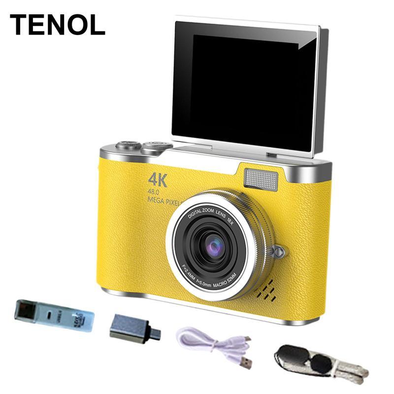 Camera kỹ thuật số 4K Vlogging Camera Chế độ làm đẹp 48MP Bộ lọc tích hợp 8x Digital