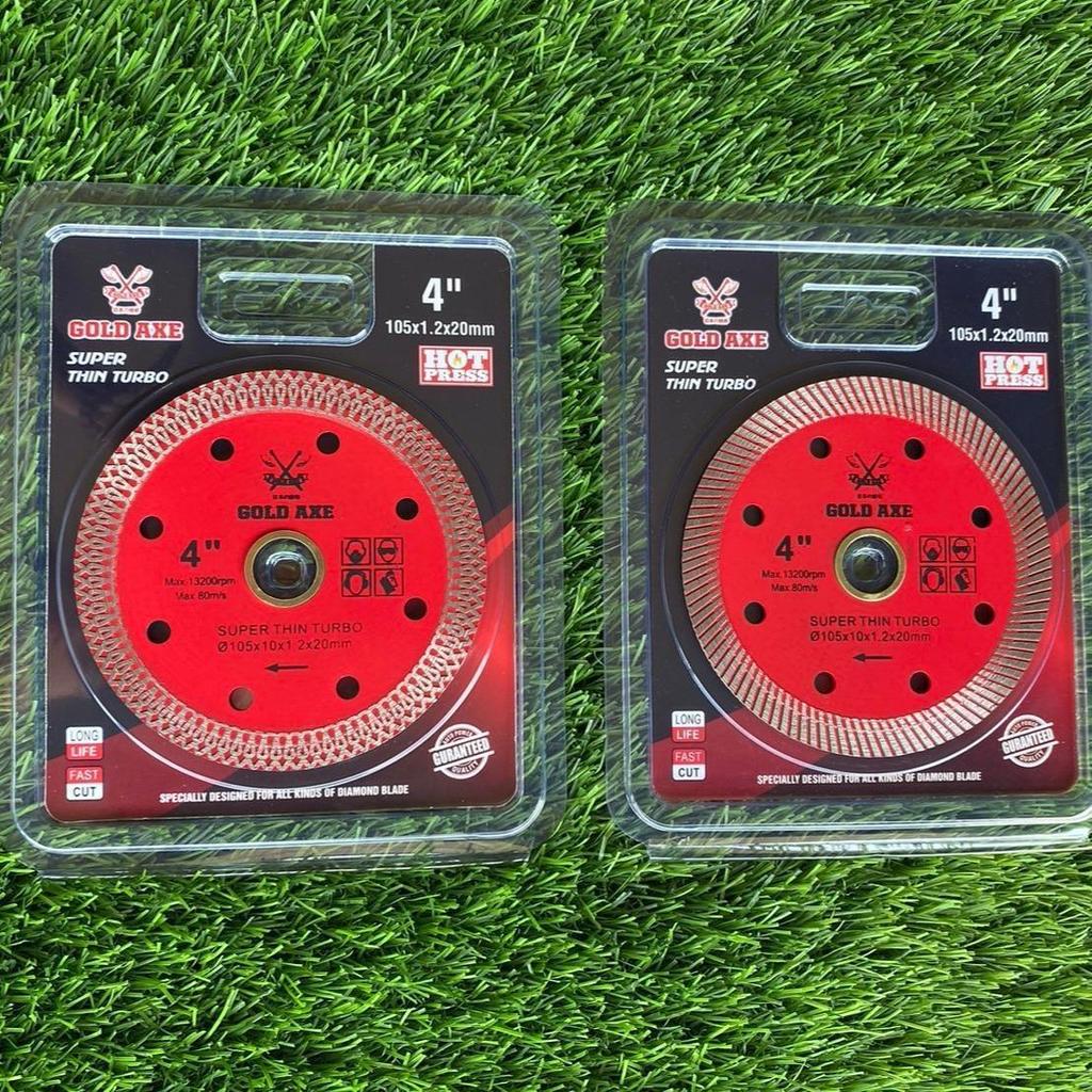 Lưỡi cắt kim cương GOLD AXE 4 inch và 7 bê tông xi măng gạch mỏng 1,2 Mm và 1,6