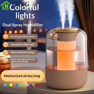 Máy tạo độ ẩm không khí FUNG, Vòi phun kép 3 chế độ Máy phun sương để bàn, Đèn ngủ đầy màu sắc sáng tạo Máy phun sương có thể điều chỉnh Thiết kế đầy sương mù Máy lọc không khí Bàn làm việc văn phòng