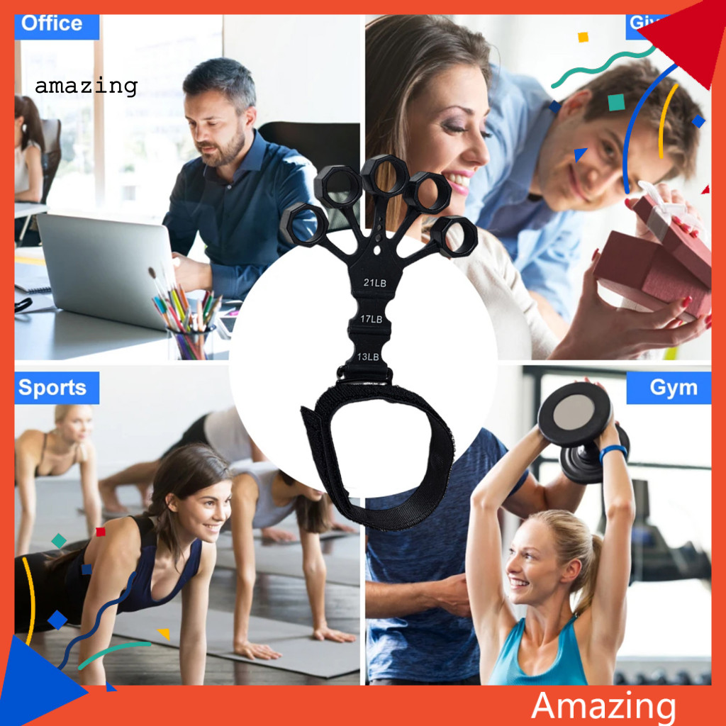 [AM] Huấn luyện viên sức mạnh ngón tay Nhẹ Huấn luyện viên ngón tay có thể điều chỉnh Dụng cụ tăng c