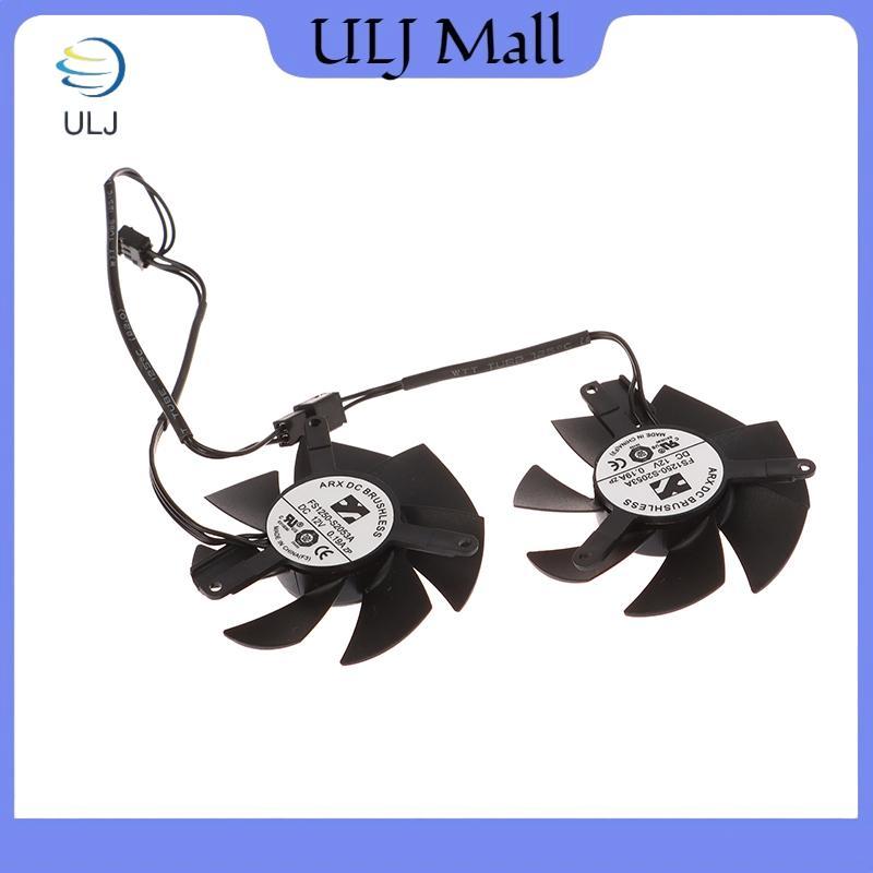 ULJ 1 Cặp FS1250-S2053A 0.19A GPU VGA Video Cooler Card Đồ Họa Quạt Cho GTX 1650 1630 GTX1650 D6 OC 
