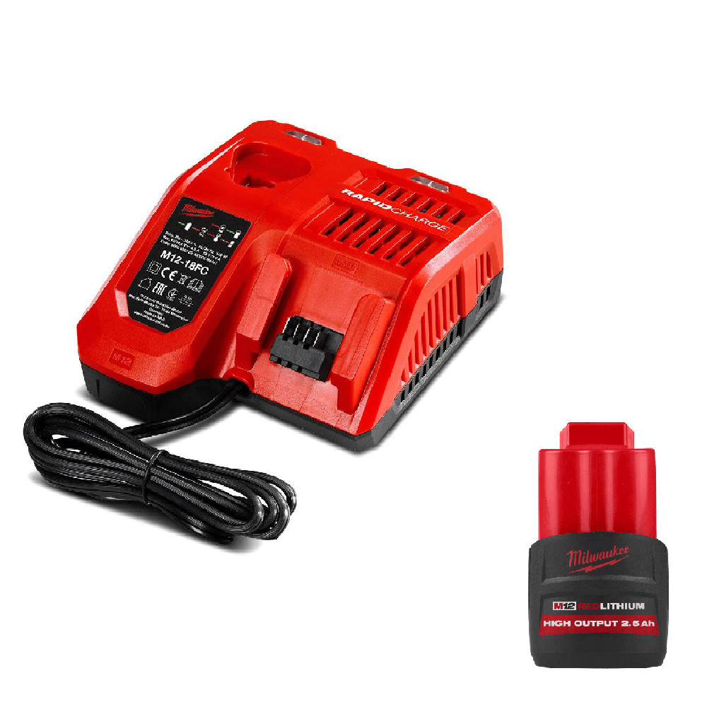 Sạc pin nhanh 12V,18V Milwaukee M12-18FC chính hãng, sạc nhanh an toàn, bền bỉ hiệu quả cao