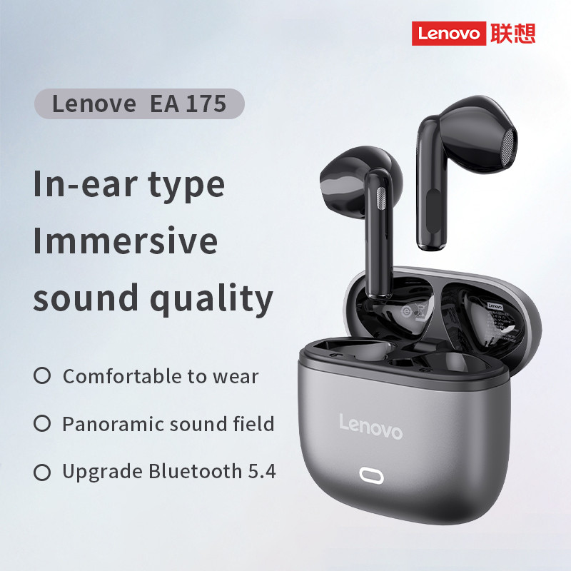 Tai nghe Lenovo EA175 Tai nghe không dây đích thực HD Stereo HIFI Độ trễ thấp có Mic Bluetooth 5.4 | BigBuy360 - bigbuy360.vn