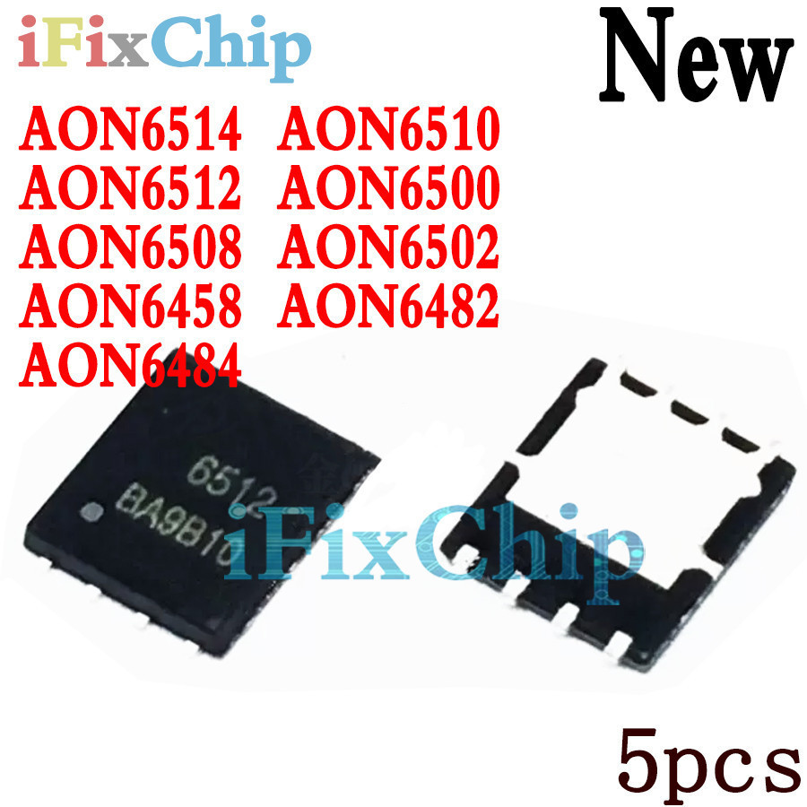 5 chiếc AON6458 AON6482 AON6484 AON6500 AON6502 AON6508 AON6510 AON6512 AON654 QFN-8 IC Chipset