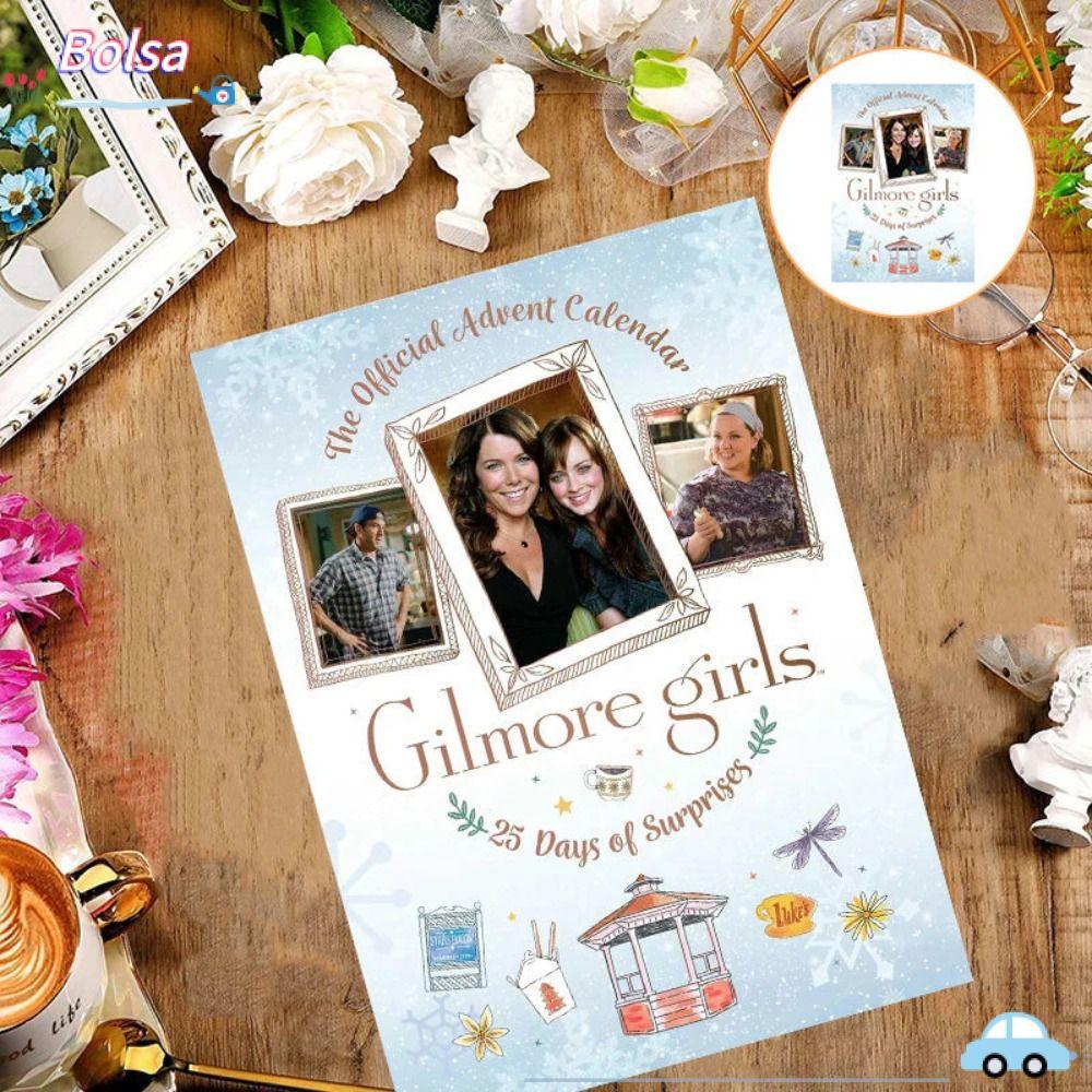 BOLSA Gilmore Girls Lịch Mùa Vọng, Trang Trí Lễ Hội Lịch Giáng Sinh Bộ Lịch Mùa Vọng, với 25 Món Quà