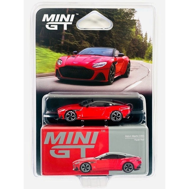 MÔ HÌNH XE Minigt CARD Ver MGT01065 Aston Martin DBS Hyper Red