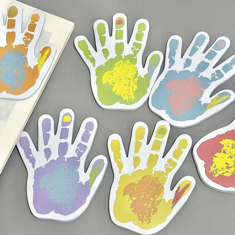 New Product#Cute little hand-shaped sticky notes ins Creative and Simple Detachable Message Board fo