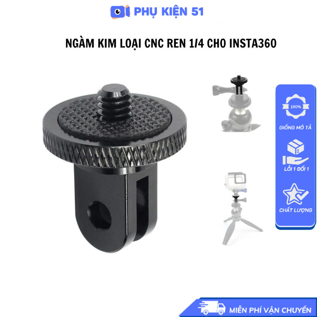 Mount CNC hợp kim chuyển 1 4 sang mount GoPro Hero Insta360