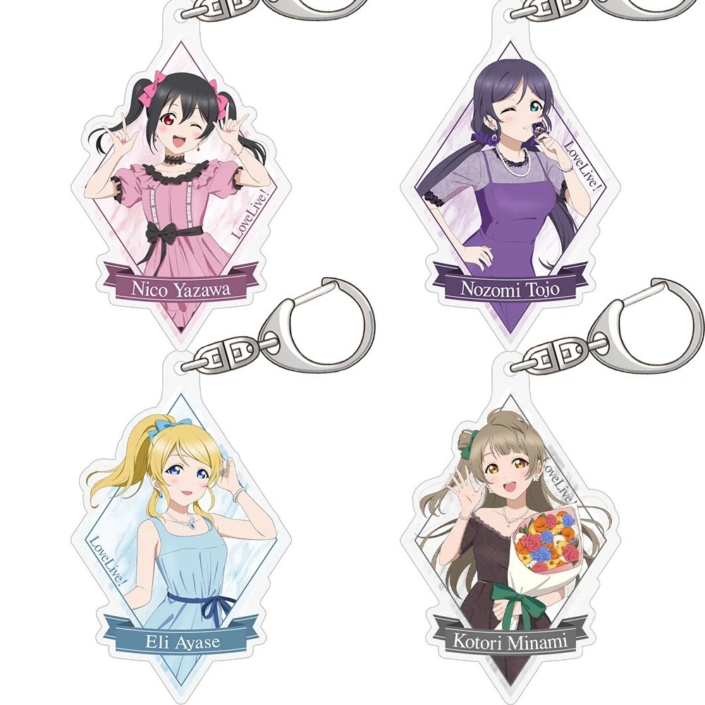 Móc khóa Anime Love Live Mica Acrylic nhân vật Nico Yazawa Kotori Minami Eli Ayase Nozomi Tojo mô hì