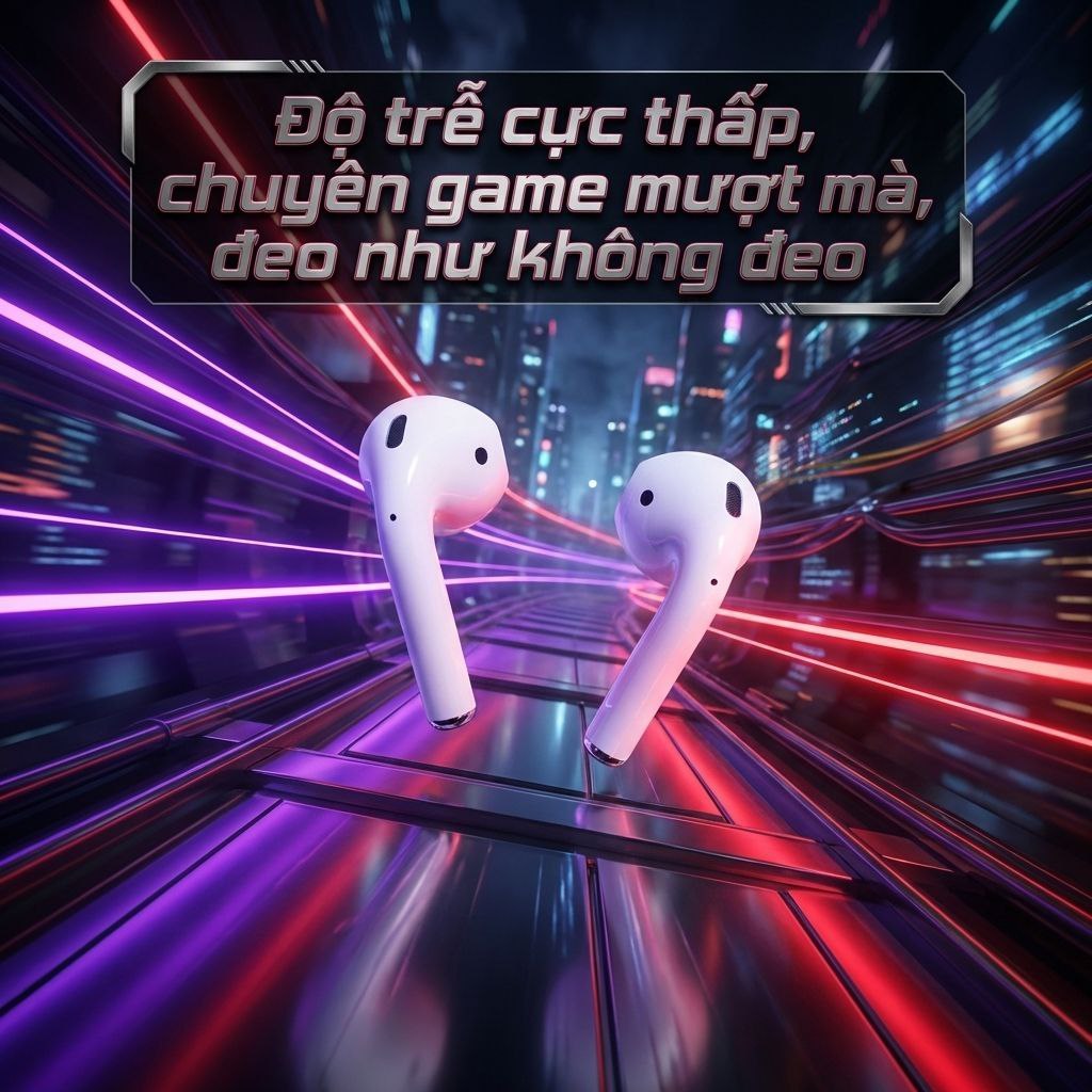 Tai Nghe Bluetooth 5.3 Không Dây PPr4 Tws Hiệu Suất Cao, Chống Nước, Chống Ồn Tuyệt Vời Cho Game Thủ | BigBuy360 - bigbuy360.vn