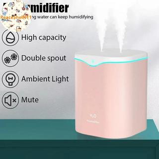 Máy phun sương tạo ẩm siêu âm 2L PeaceShells, phun mát, siêu yên tĩnh, để bàn USB, dùng cho phòng ngủ VN