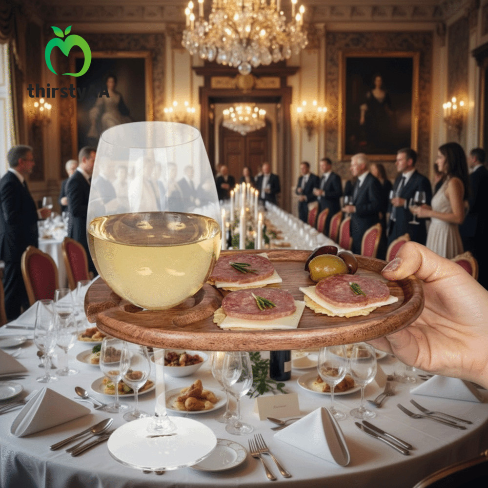 ThRSTYAA Cốc Charcuterie Board, Đĩa khai vị bề mặt mịn chắc chắn, Dễ lau chùi bằng gỗ miễn phí Cốc đ