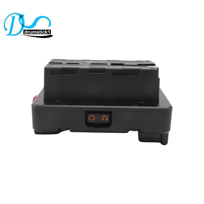 Pin V Mount V-Lock sang NP-F F550 F570 F750 F970 Tấm chuyển đổi pin giả D-Tap cho màn hình đèn LED V