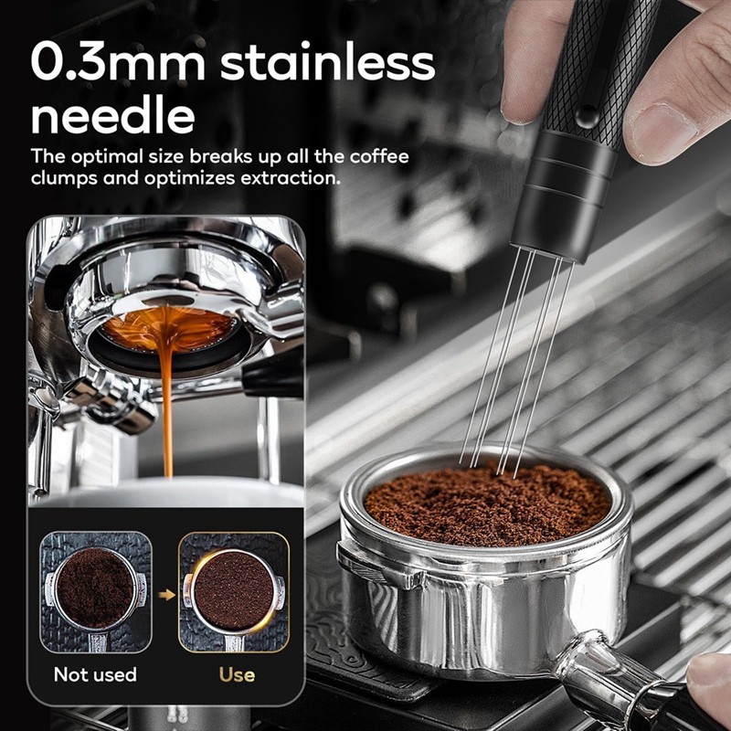 Máy khuấy Espresso với kim thép không gỉ 0,3 Mm, Wdt Tool Nhà phân phối cà phê Espresso
