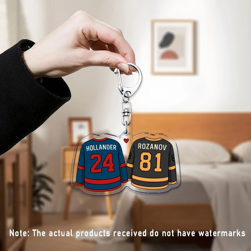 Móc khóa Acrylic Heated Rivalry Ilya Rozanov Shane Hollander Phụ kiện túi xách Đam mỹ BL Hockey Nove