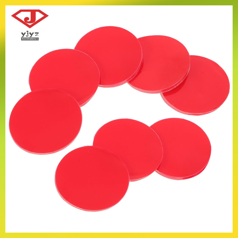 8 Chiếc Vòng Silicon Cảm Biến Mưa Gel Pad Tự Dính Kính Chắn Gió Ô Tô Thay Thế Phim Đỏ yuanjingyouzha