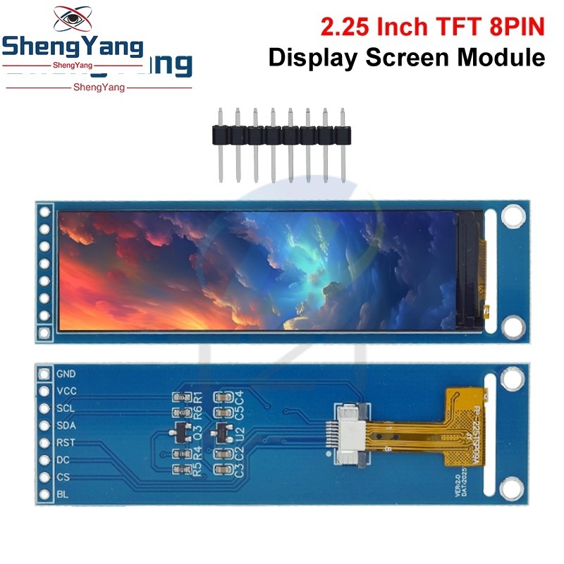TTZT 2.25 inch TFT LCD ST7789 màn hình nhỏ 76 * 284 mô-đun LCD toàn màn hình màu SPI