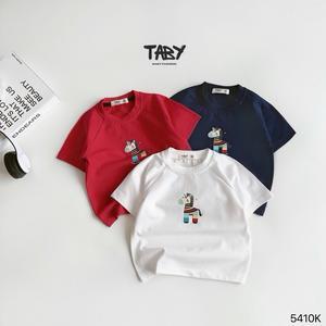 5410K Áo thun cộc tay ngựa dễ thương Taby Kids, chất liệu cotton mềm mại co giãn nhẹ cho bé 8-27kg
