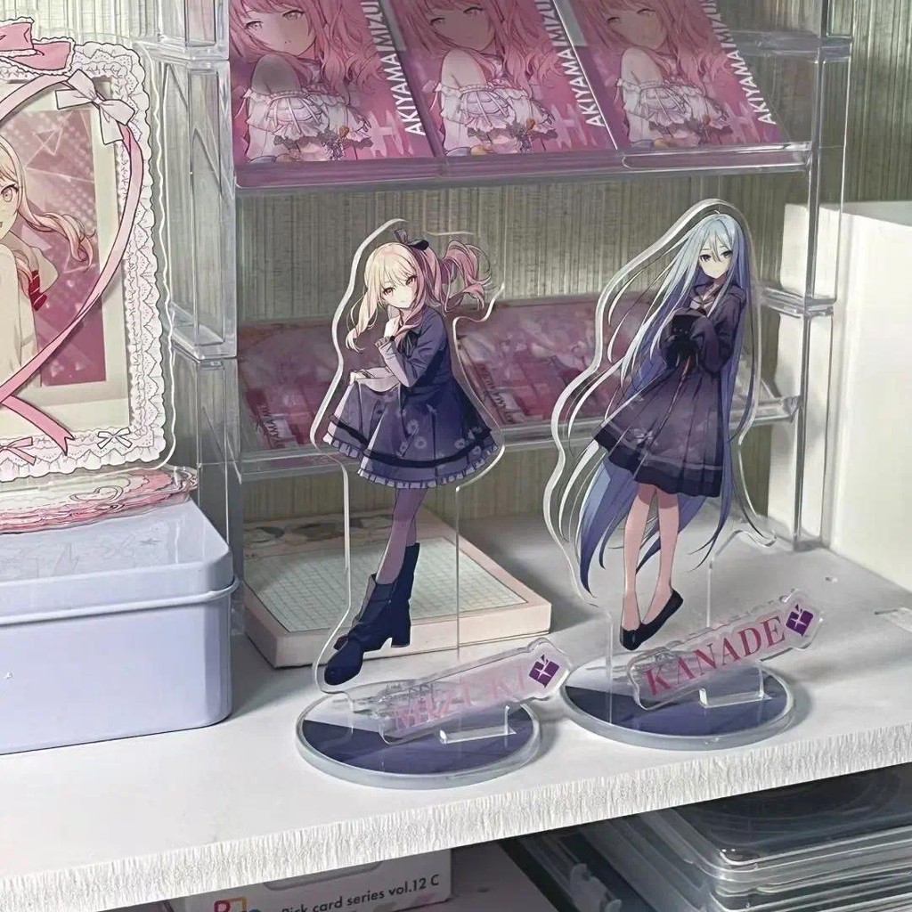 PJSK Acrylic Stand Yoisaki Kanade Akiyama Mizuki Figure Display Anime Goods Collection Desk Decor Or