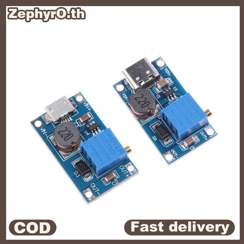 Null 1 Dc Sang Dc Bước Lên Bộ Chuyển Đổi Tăng Cường Chuyển Đổi Mô-đun Nguồn MT3608 Mico Type-C Giao 