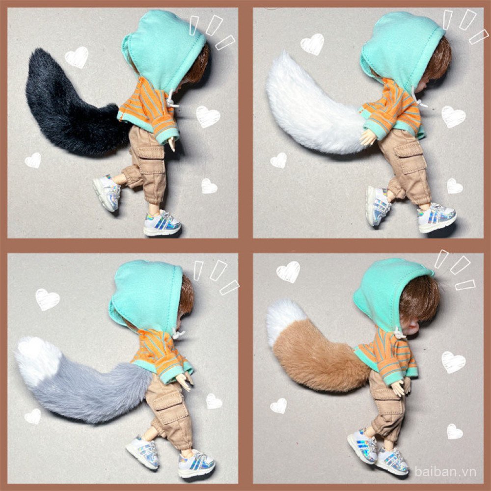 Ob11 Đuôi Cáo Đuôi Mèo Đuôi Động Vật Đuôi gsc Đất Sét Máy Cô Gái Jieyun p10 Ami ufbjd 12 Điểm Có Thể