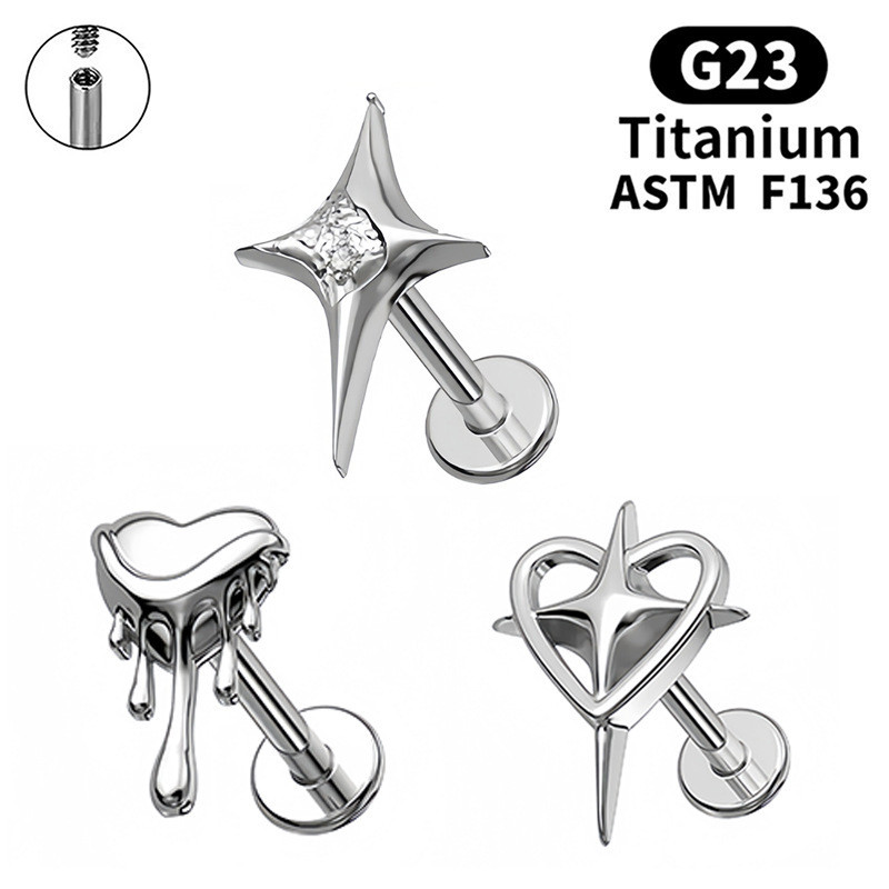 F136 ❈ ❈ ❈ ❈ ❈ ❈ ❈ ❈ ❈ ❈ ❈ ❈ G ❈ ❈ ❈ ❈ ❈ ❈ ❈ ❈ ❈ ❈ ❈ Bông tai đinh tán titan F136 với đinh tán môi Z