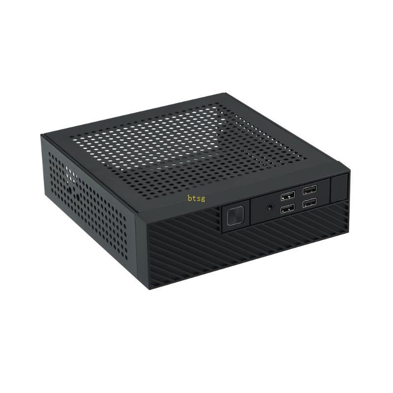 Btsg M10 Mini ITX PC Case Tower HTPC Khung gầm nhỏ Máy tính chơi game Máy chủ