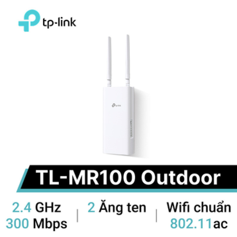 Router Wifi 4G LTE 300mbps Tp-Link TL-MR100 Outdoor