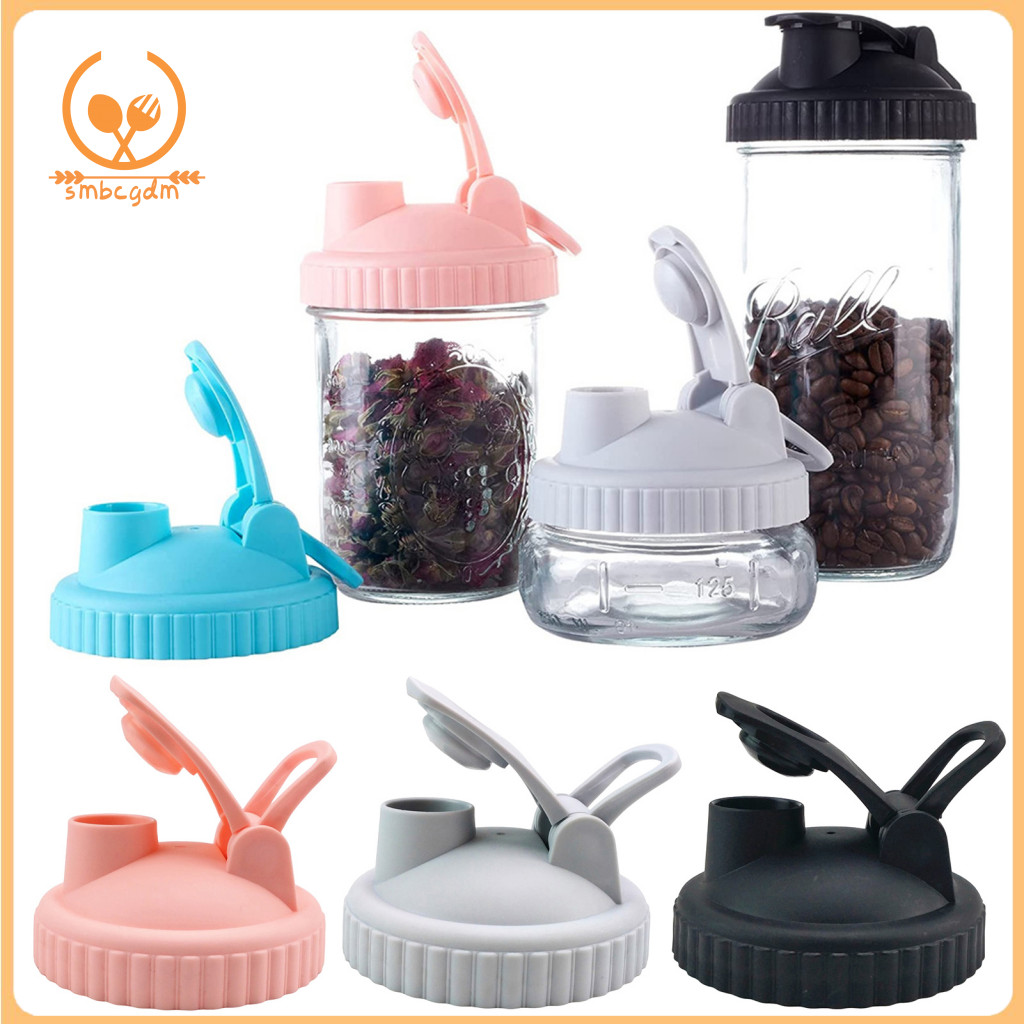 Happaypart| Mason Jar Pour Spout Nắp Mason Jar Nắp lật có thể bịt kín Mason Jar Miệng rộng kín khí N