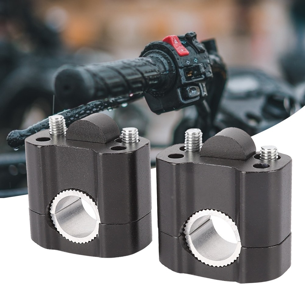 V3chome-TH 1 Cặp Có Thể Điều Chỉnh Hợp Kim Nhôm Xe Máy Mofification Động Cơ Tay Lái Kẹp Riser