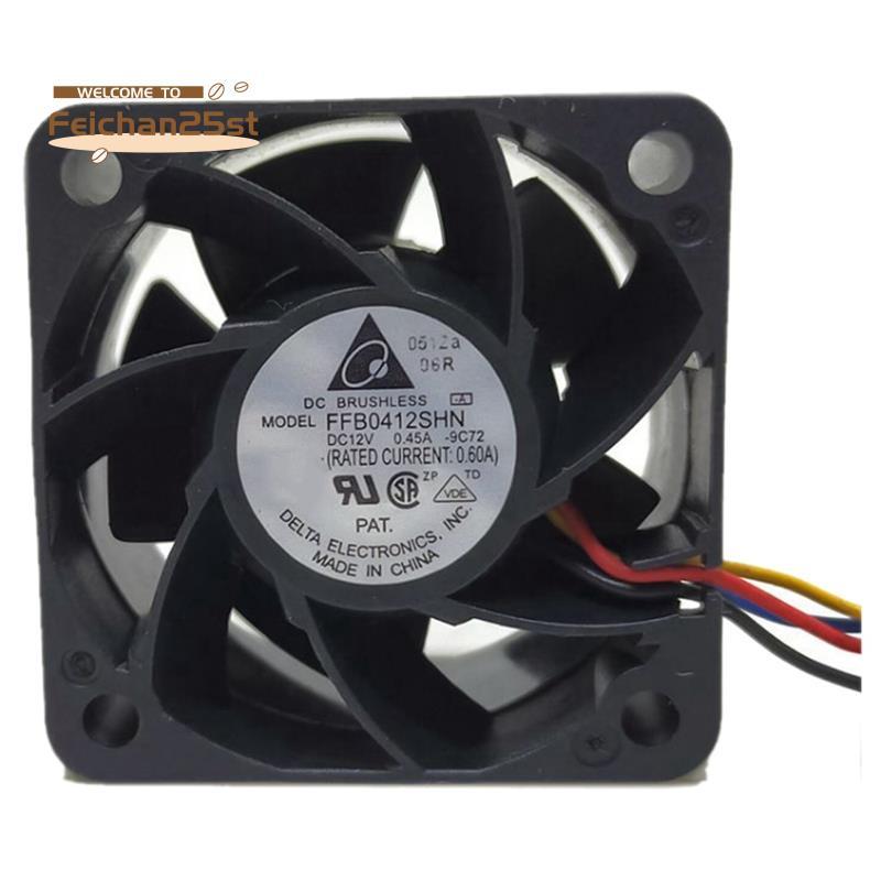 Quạt máy chủ FFB0412SHN 4028 40MM 40X40X28MM Quạt làm mát công suất lớn 12V 0.45A Quạt gió siêu nhỏ 