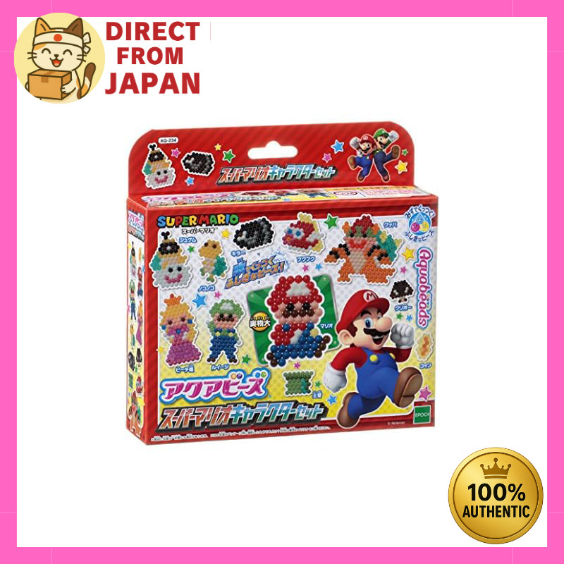 Aquabeads Super Mario Character Set | Craft Beads Kit for Kids | Make 11 Characters | Ages 6+ | EPOC