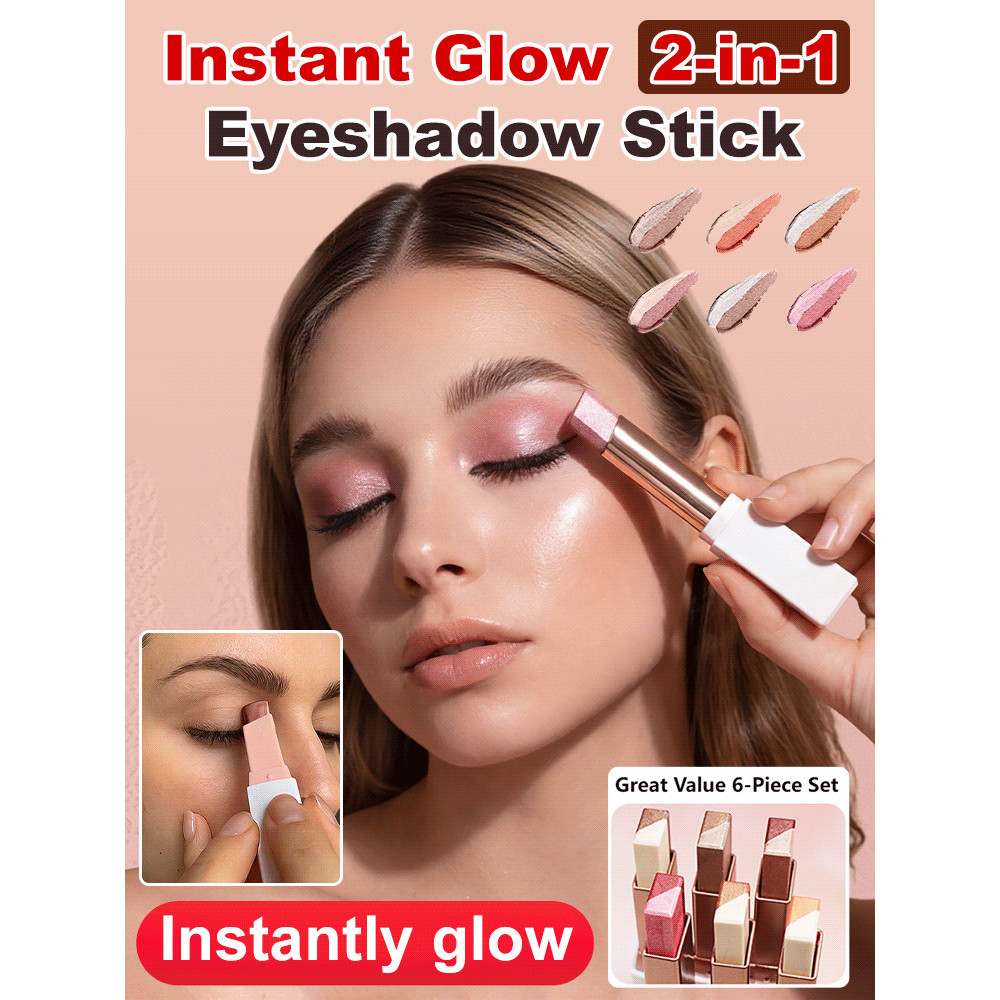 Phấn Mắt 2In1 Dính Phấn Mắt Trang Điểm Hai Màu Dễ Dàng Màu tant Nổi Bật