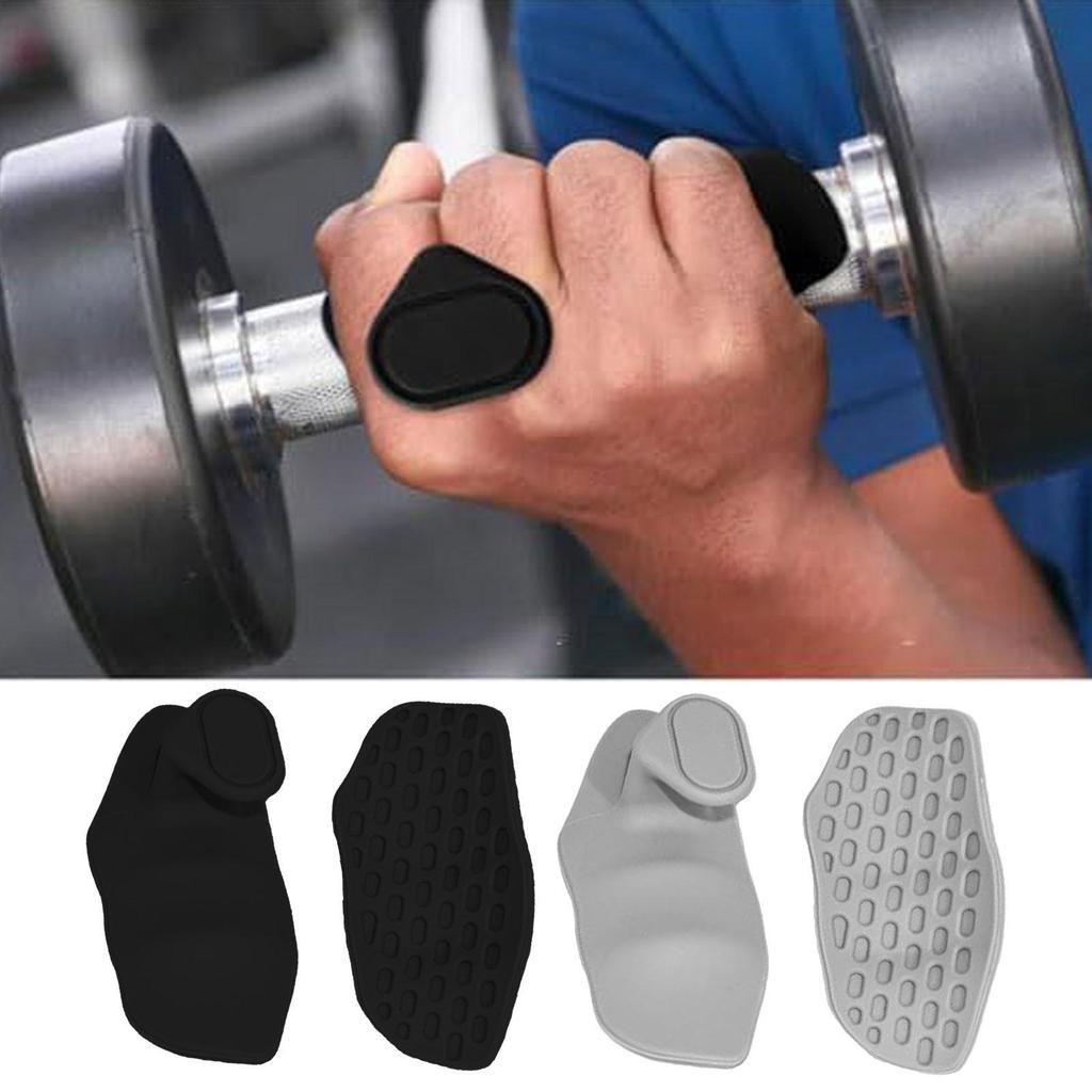 Gym Hand Grips Rubber Gym Grip Pads Weight Lifting Gloves Dumbbell Training Equipment Ergonomic Pull