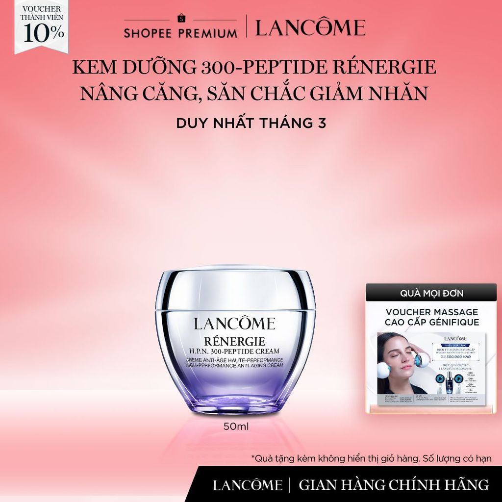 Kem Dưỡng Lancome 300-Peptide Rénergie Chống Lão Hoá & Nâng Căng, Săn Chắc 50ml