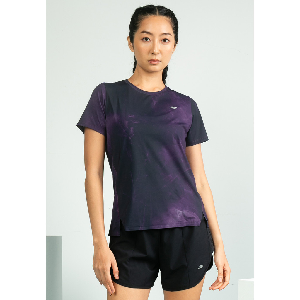 Áo Thun Tay Ngắn Nữ Skechers Running Performance Short Sleeve Tee - SP325W305-AP05
