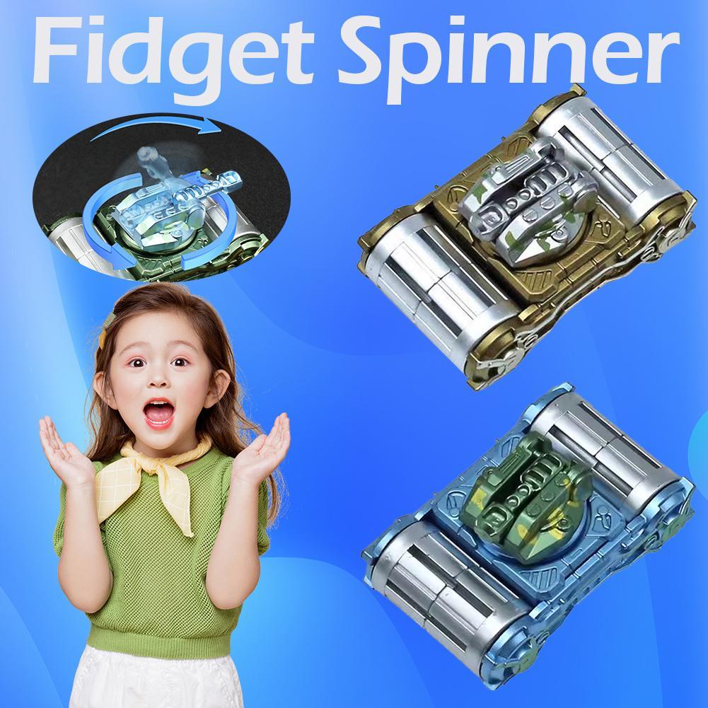 Biến Đổi Mecha Gyro Spinner Chống Căng Thẳng Ngón Tay Fidget Đồ Chơi Cho Bé Trai Quân Sự Xe Tăng Hạn