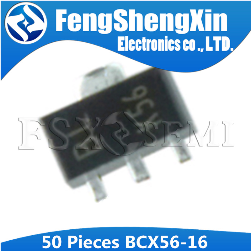 Bộ 50 BCX56-16 SOT-89 BXC56 SOT89 bóng bán dẫn NPN 1A 80V đánh dấu: Bóng bán dẫn BA BD BH BL