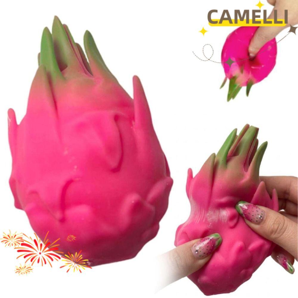 CAMELLIK3 Dragon Fruit Squishy Pinch Le, Đồ chơi Squishy trái cây rồng giảm căng thẳng tăng chậm, Qu