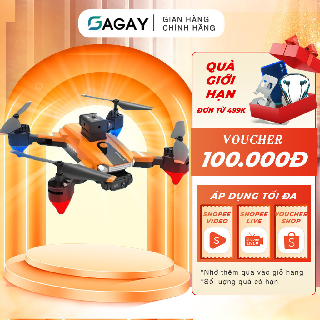 Flycam S13 PRO máy bay mini, máy bay không người lái, động cơ chổi than,dành cho người tập bay