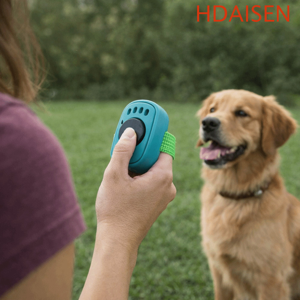 HDAISEN Dog Thumb Training Clicker, Professional Mini Finger Ring Pet Clicker Trainer, Multi-Purpose