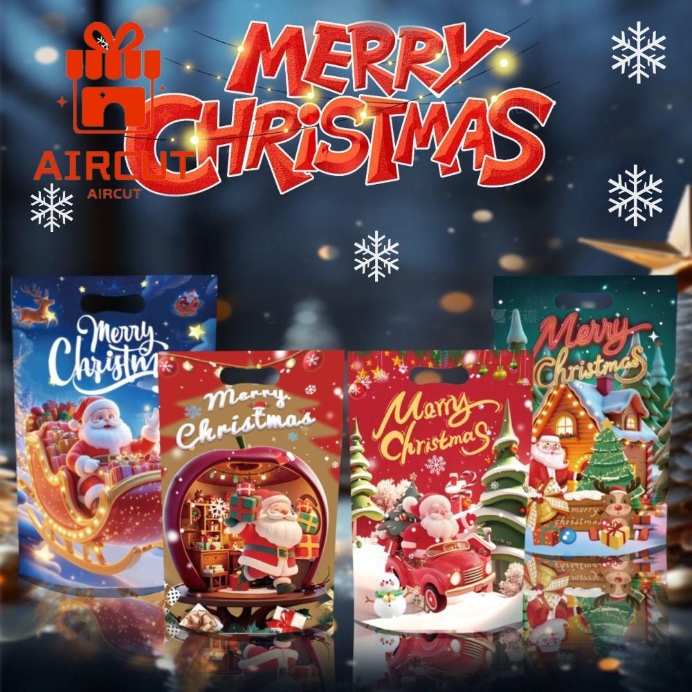 YANGMING 50 Túi Kẹo Giáng Sinh, Cung Cấp Tiệc Giáng Sinh Vui Vẻ Túi Bao Bì Giáng Sinh, Bao Bì Ăn Nhẹ