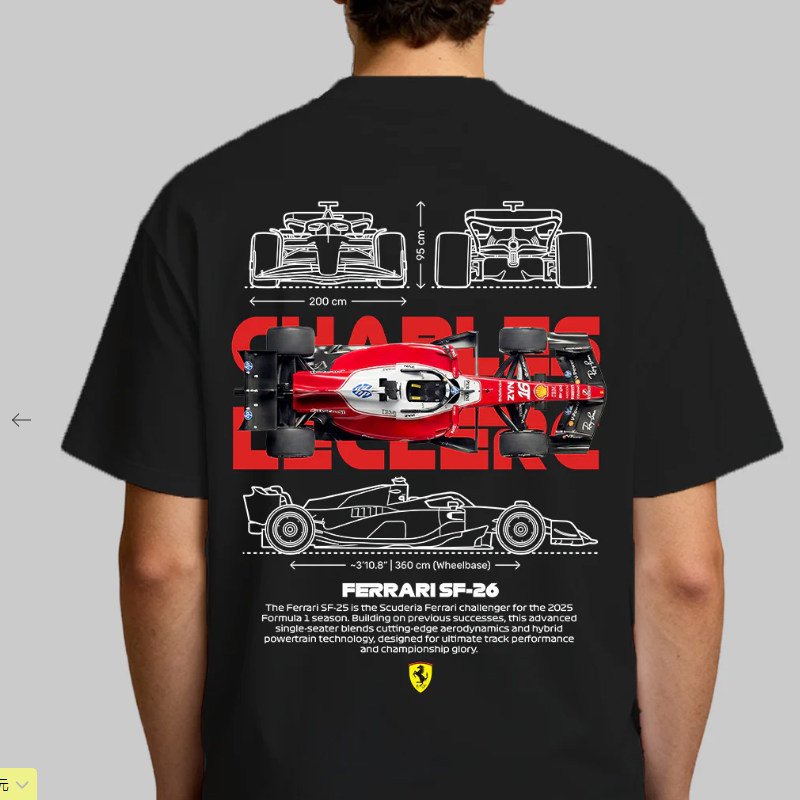Bán chạy F--1 Formula Racing Team SF26 - Áo thun ngắn tay dành cho nam và nữ