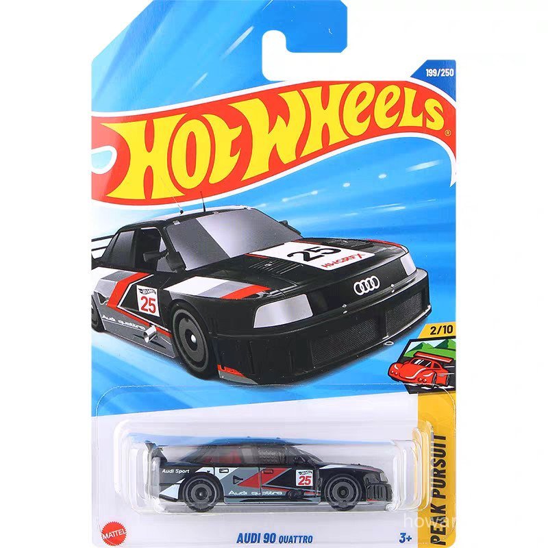 Hotwhs Hotwhls Audi 90 QUATTRO Đua Xe Hợp Kim Đồ Chơi Xe Đen LRZS