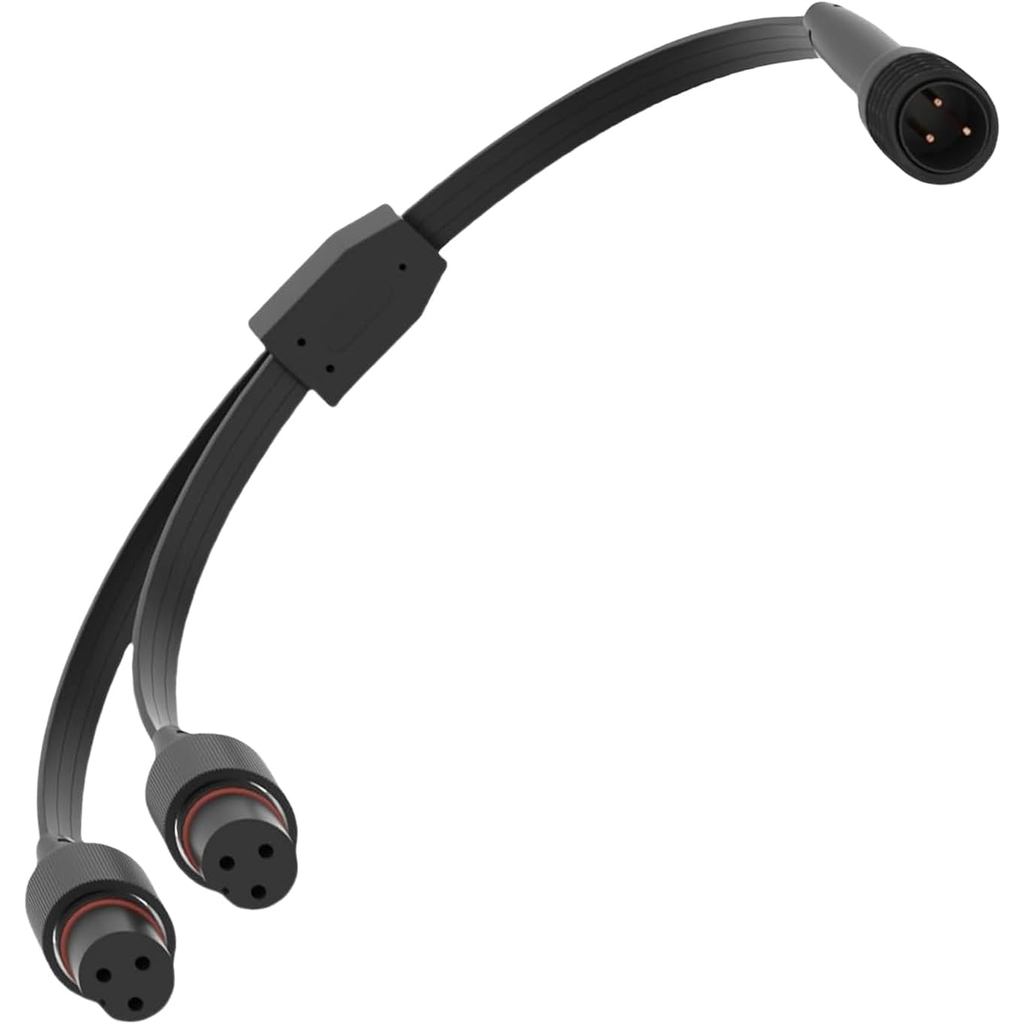 Bộ khuếch đại Y cho đèn ngoài trời vĩnh viễn Govee, cáp hình chữ Y (1 Nam đến 2 Nữ) Tương thích với 