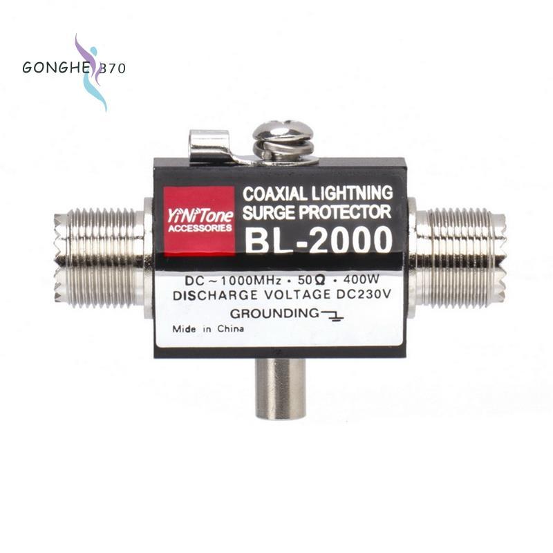 BL-2000 Đồng Trục Chống Sét Bảo Vệ PL259 Nữ Đến PL259 Nữ Đồng Trục Arrestor DC-1000 MHz