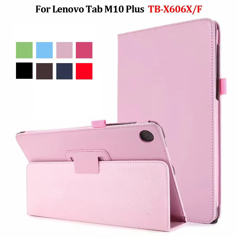 Máy Tính Bảng Funda Cho Lenovo Tab M10 Plus Ốp Lưng 10.3 Inch TB X606F X606X Flip Cover Đứng Vỏ Cho 