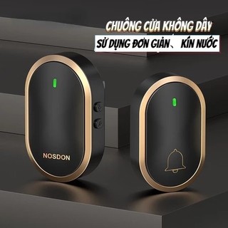Chuông Cửa Không Dây Thông Minh Xuyên Tường Chống Nước Truyền Xa 300m Cực Nhạy