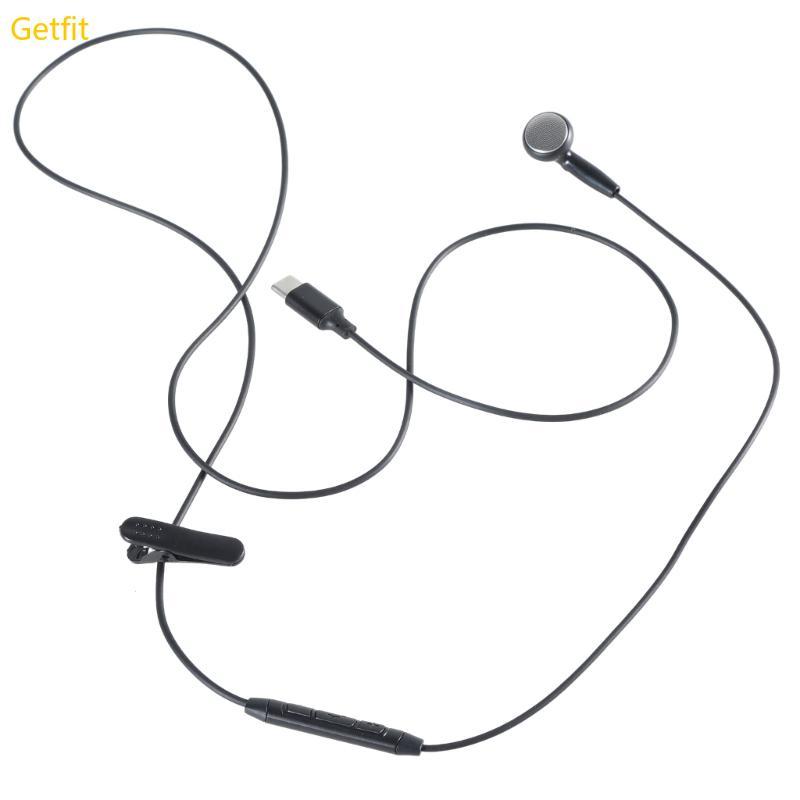 Single Earphone Earplugs with Microphone Type C Single Earbud Stereo Sound