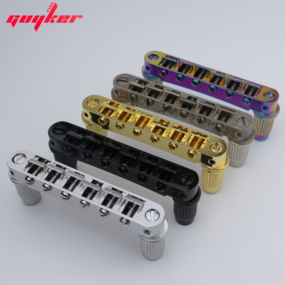 GUYKER Guitar Stop Bar Tailpiece có neo và đinh tán cho đàn Guitar LP SG
